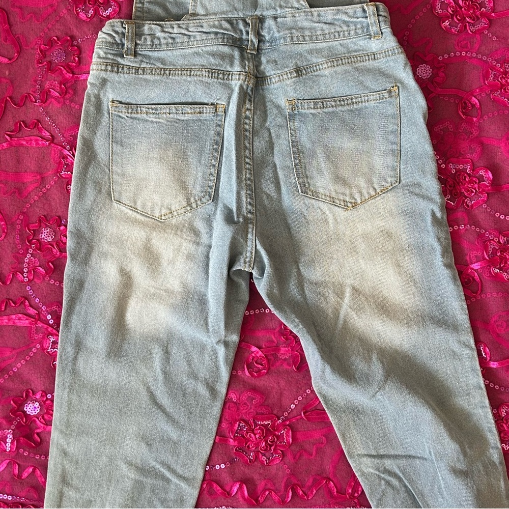 love tree light wash overalls - Picture 9 of 15